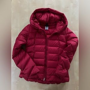 Patagonia Women's Downtown Loft Jacket, warm and stylish, beautiful cherry red.